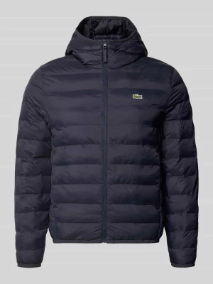 krój regular fit bomberka z wypełnieniem Ecodown Lacoste Granatowy