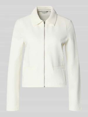 Krój regular fit krótki blezer z mieszanki bawełny Tom Tailor