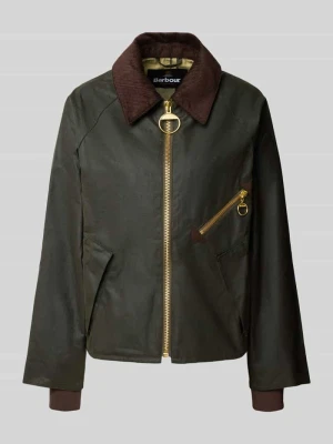 kroj regular fit kurtka funkcyjna z czystej bawełny Barbour Oliwkowy