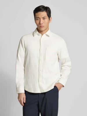 Krój regular fit kurtka koszulowa z fakturowanym wzorem model 'Knox' JOOP! Collection
