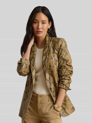 'krój regular fit' kurtka skórzana z naturalnej skóry jagnięcej Lauren Ralph Lauren