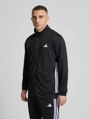 Krój regular fit Kurtka treningowa z Nadruk z logo Adidas Czarny