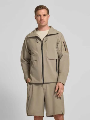 Krój regular fit Kurtka treningowa z naszywką z logo Model 'OW_GLOBE' BOSS Green