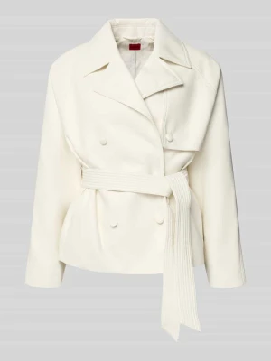 Krój regular fit kurtka z ekoskóry z wiązanym paskiem Model 'AISANDI' HUGO