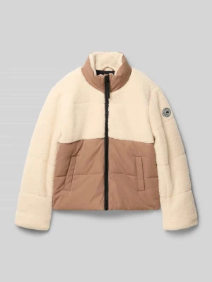 Krój regular fit kurtka z futerka z aplikacją z logo model 'Cordor' CARS JEANS