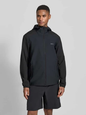 Krój regular fit Kurtka z materiału softshell z kapturem Model 'LW_CRUISLITE' BOSS Green