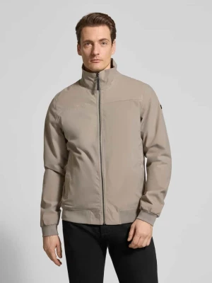 Krój regular fit Kurtka ze Stójką Model 'Alvin' Didriksons Kamienny