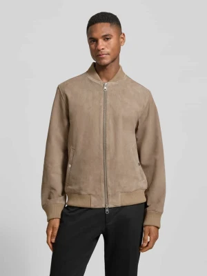 kroj́ regular fit kurtki z zamszu z czystej skóry koziej model 'ARCHIVE' Selected Homme