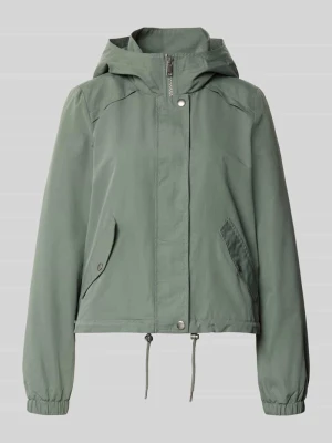 kroj regular fit parka z kołnierzem z kapturem model 'ZOA' Vero Moda Khaki