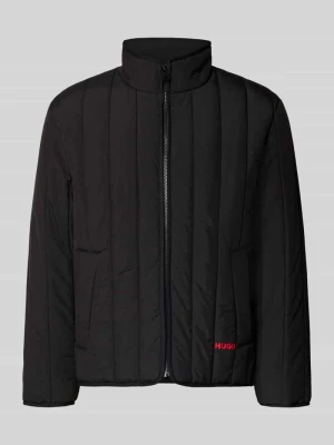 kroj regular fit pikowana kurtka model 'Brenoto2611' Hugo Czarny
