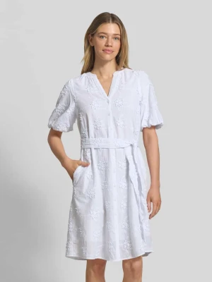 Krój regular fit sukienka tunikowa z rękawami balonowymi s.Oliver RED LABEL