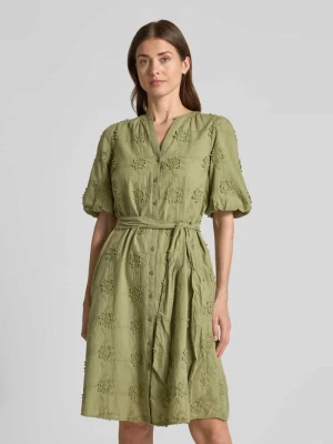 Krój regular fit sukienka tunikowa z rękawami balonowymi s.Oliver RED LABEL