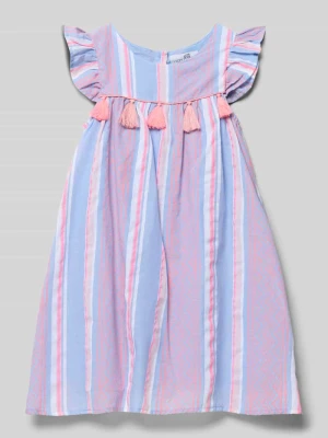 Krój regular fit Sukienka z ozdobnym obszyciem Happy Girls