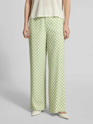 krój regular fit Szerokie spodnie z elastycznym paskiem Model 'Haseli-1' HUGO