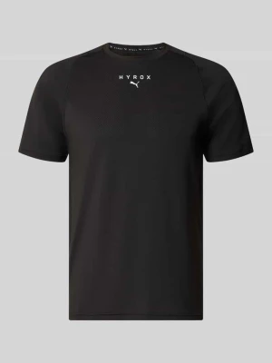 t-shirt sportowy o kroju regular fit z nadrukiem z logo model 'PWRMODE' Puma Czarny