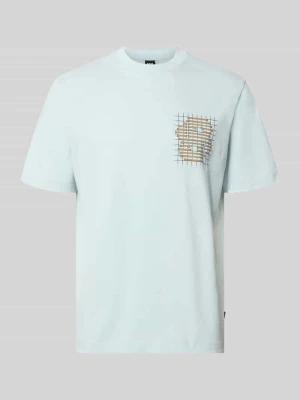 krój regular fit t-shirt z czystej bawełny model 'C-Tigerman 49' Boss Jasnoniebieski