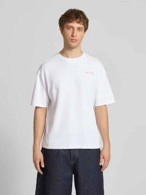 krój regular fit t-shirt z czystej bawełny model 'CASPIAN AIRFLEX AMORE' Only & Sons Biały