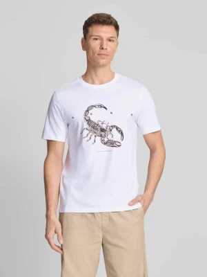 T-shirt o kroju regular fit z czystej bawełny model 'DISCORB' HUGO