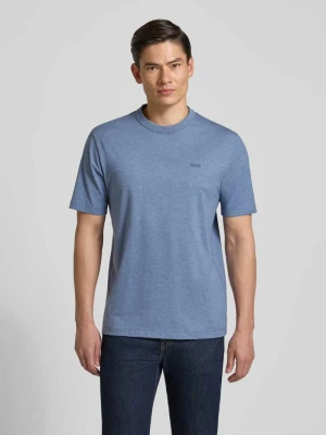 krój regular fit t-shirt z czystej bawełny model 'H-TAUT 15' Boss Niebieski