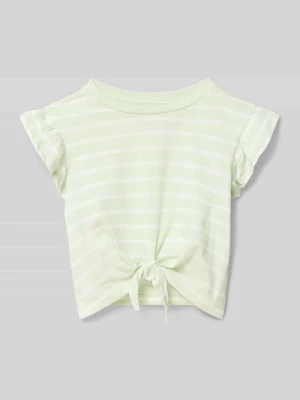 krój regular fit t-shirt z czystej bawełny model 'KALINKA' Only