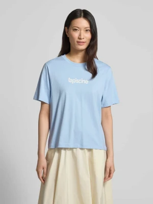 krój regular fit t-shirt z czystej bawełny model 'MACY' Selected Femme