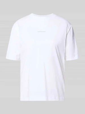 krój regular fit t-shirt z czystej bawełny model 'TARJAA' ARMEDANGELS