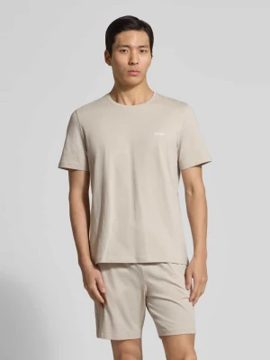 krój regular fit t-shirt z mieszanki bawełny Boss