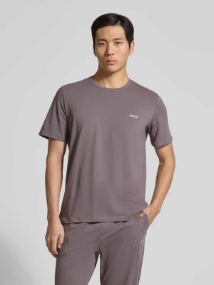 krój regular fit t-shirt z mieszanki bawełny Boss