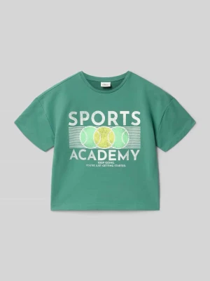 krój regular fit t-shirt z mieszanki bawełny s.Oliver RED LABEL