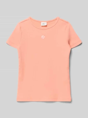 krój regular fit t-shirt z mieszanki bawełny s.Oliver RED LABEL