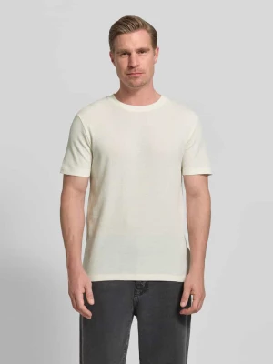 krój regular fit t-shirt z mieszanki bawełny Tom Tailor Denim