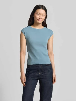 krój regular fit t-shirt z mieszanki bawełny Tom Tailor Denim