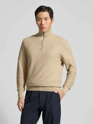 Krój regular fit troyer z czystej Bawełna Model 'H-ULICIO' Boss