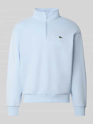 Krój regular fit troyer z mieszanka bawełny Lacoste Jasnoniebieski