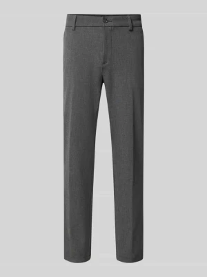 krój regular fit Wąskie spodnie z dodatkiem wiskozy model 'GABARDINE' Boss czarny