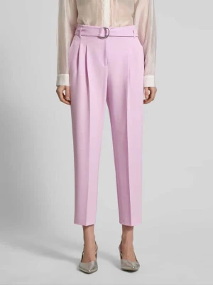 krój regular fit Wąskie spodnie z paskiem model 'TAPIAH' Boss