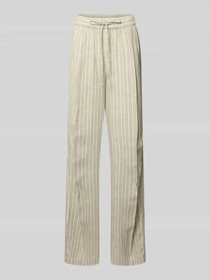 Krój relaxed fit luźne spodnie z mieszanki lnu i wiskozy s.Oliver RED LABEL