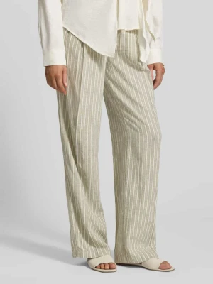 Krój relaxed fit luźne spodnie z mieszanki lnu i wiskozy s.Oliver RED LABEL