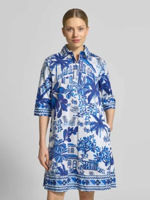 krój relaxed fit mały w długość do kolan z nadruk z motywem na całej powierzchni Christian Berg Woman