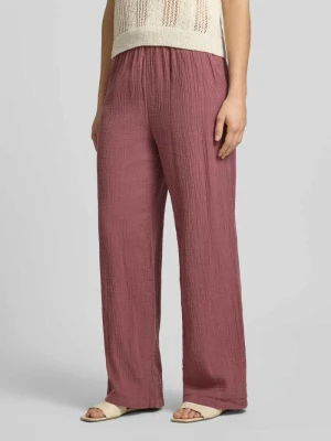 krój relaxed fit Szerokie spodnie z bawełny organicznej model 'THYRA' Only