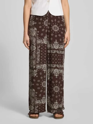 Krój relaxed fit szerokość spodnie z czystej wiskozy model 'KAVI' Only