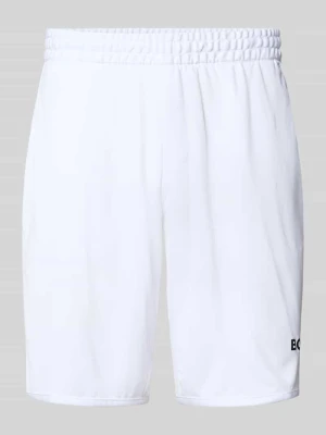 Krój relaxed fit szorty sportowe z nadruk z logo model 'SH_TOC SPIN 9 INCH' BOSS Green