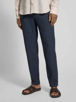 Krój relaxed fit z mieszanki bawełny i lnu i wpuszczane kieszenie lindbergh