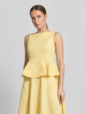 Krój shaping fit baskinka top z kwiatowym wzorem model 'FIONA' Vero Moda