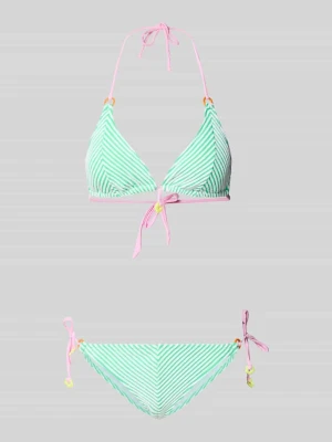 Krój slim fit bikini z ozdobnym obszyciem model 'Elsa' banana moon