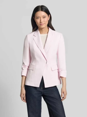 Krój slim fit krótki żakiet z mieszanka lnu i wiskozy model 'JIA8' Boss