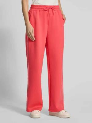 Krój wide fit Spodnie dresowe z elastycznym pasem Model 'KATE NEO' Ichi