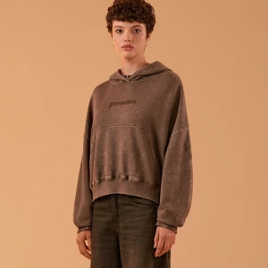 Krótka bluza oversize z nadrukiem PREMIÈRE jasnoszara House