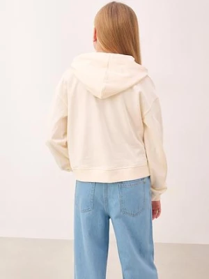Krótka bluza z kapturem, z czystej bawełny organicznej bonprix