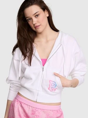 Krótka bluza z kapturem zapinana na zamek Campus Fleece Victoria's Secret